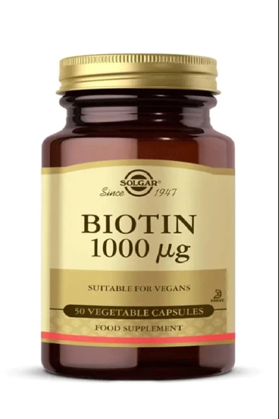 Solgar Biotin 1000 Mcg 50 Kapsül - Resim 3