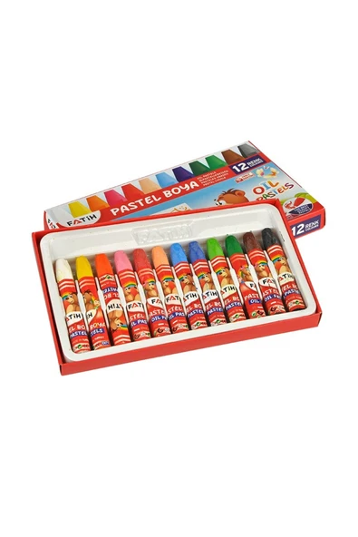 Fatih 12 Renk Pastel Boya 34012 - Resim 2