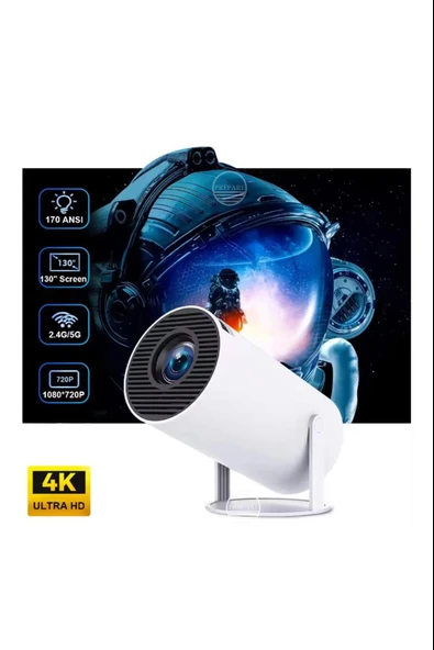 HD 4K Destekli Projeksiyon Cihazı Android Ekran Yansıtma 130 inç Spotlight 1080p Projeksiyon Cihazı ürün görseli 1