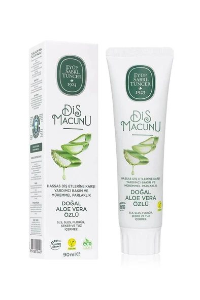 Eyüp Sabri Tuncer Doğal Aloe Vera Özlü Florürsüz Diş Macunu 90 ml ürün görseli 1
