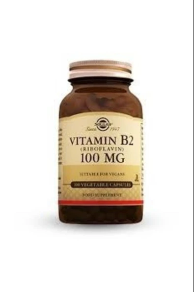 Solgar Vitamin B2 Riboflavin 100 mg 100 Kapsül ürün görseli 1