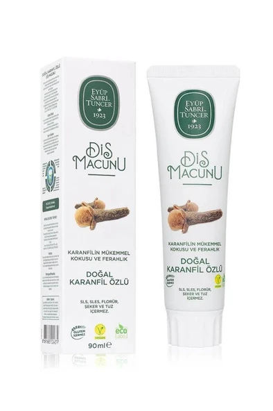 Eyüp Sabri Tuncer Doğal Karanfil Özlü 90 ml Florürsüz Diş Macunu ürün görseli 1