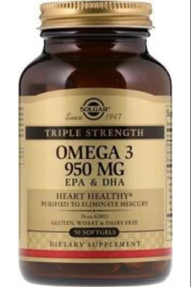 Solgar Omega 3 950 mg 50 Kapsül ürün görseli 1
