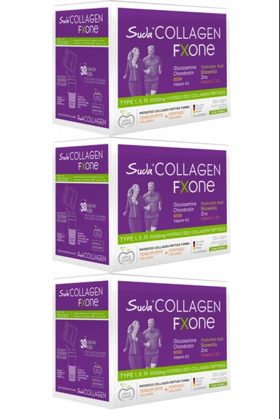 Suda Collagen Fxone Elmalı 13gr X 30 Gün 3 Adet ürün görseli 1