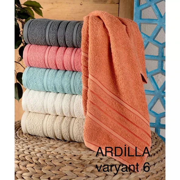 BANYO HAVLUSU 90X140 CM - KARIŞIK RENK - 90X140  6'LI PAKET ürün görseli 1