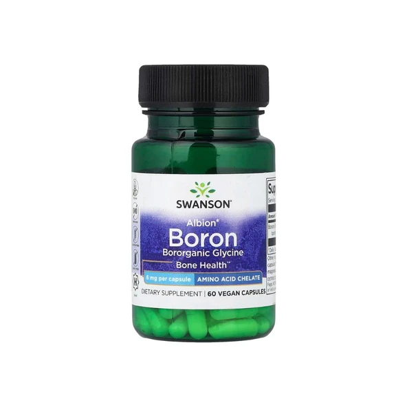 Swanson Albion Boron 6 mg 60 Vegan Capsules ürün görseli 1