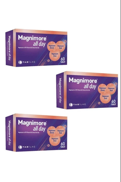 Magnimore All Day 60 Tablet 3 Adet ürün görseli 1