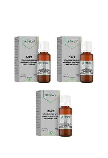 Venatura D3 K2 Damla 20 ml 3 Adet ürün görseli 1