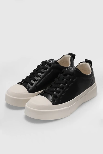 Lufian Mia Siyah Kadın Sneaker - Resim 5