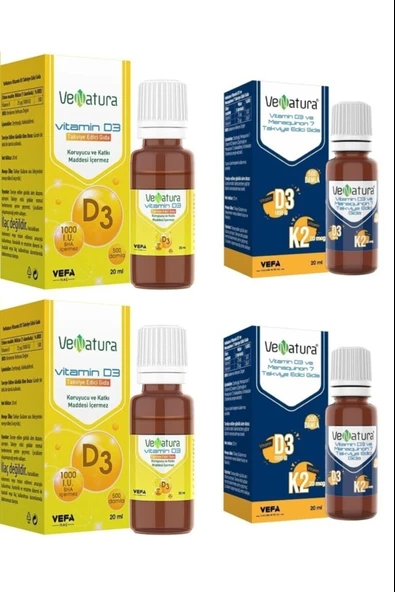 Venatura Vitamin D3 1000 IU Sprey 20 ml*2 Adet+ Venatura Vitamin D3 1000 IU Sprey 20 ml 2li ürün görseli 1