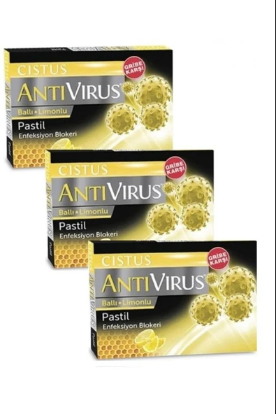 Cistus Antivirüs Ballı Limonlu Pastil 10'lu 3 Adet ürün görseli 1