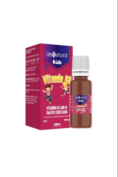 Venatura Kids Vitamin D3 Damla 20 ml ürün görseli 1