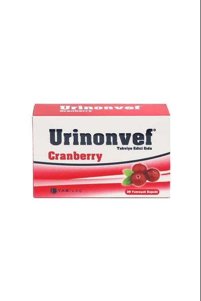 Urinonvef Cranberry 30 Yumuşak Kapsül 2 Adet ürün görseli 1
