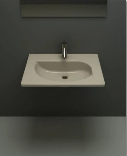 Bocchi Taormina Arch Etajerli Lavabo 65 cm Bisküvi 1009-014-0126 ürün görseli 1