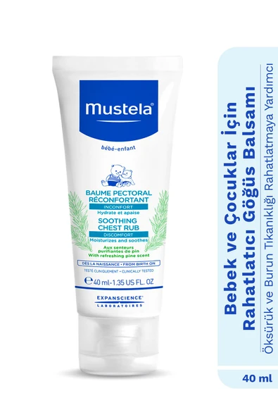 MUSTELA SOOTING CHEST RUB 40 ML ürün görseli 1