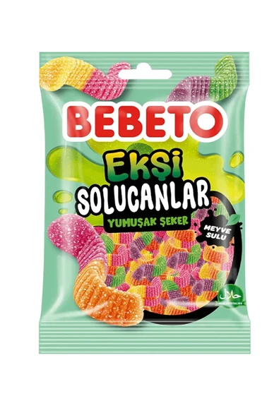 Sour Worms 80 Gr. Jelly | 12'li Paket - Resim 2