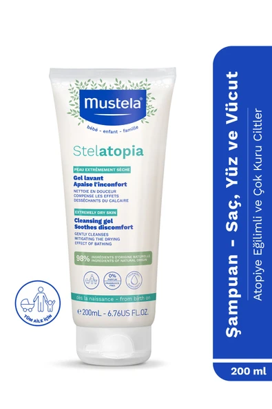 MUSTELA STELATOPIA CLEANSIG GEL 200 ML ürün görseli 1