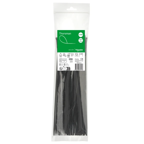 Schneider Electric IMT46418 300x3,6 Siyah Kablo Bağı Klips 100'lü Paket ürün görseli 1
