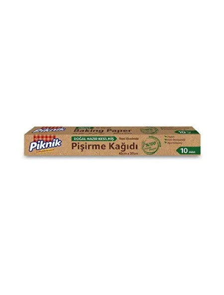 PİKNİK DOĞAL HAZIR KESİLMİŞ PİŞİRME KAĞIDI 10LU ürün görseli 1