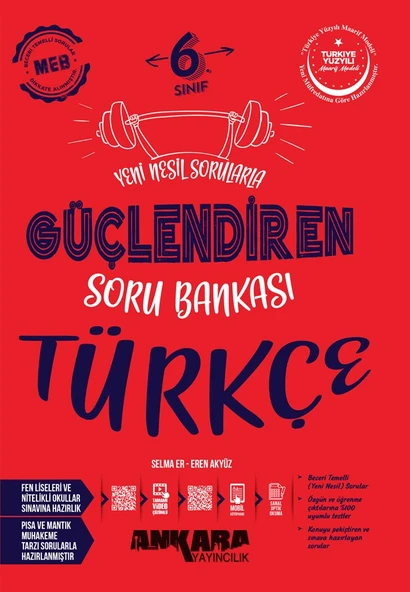 6. Sınıf Türkçe Güçlendiren Soru Bankası Soru Ankara Yayıncılık ürün görseli 1