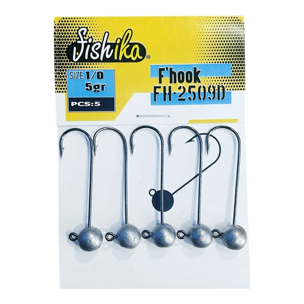 Fishika 2509 #1/0 5gr Jig Head ürün görseli 1