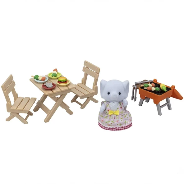 Sylvanian Families Barbekü Piknik Fil Kız 5640 ürün görseli 1