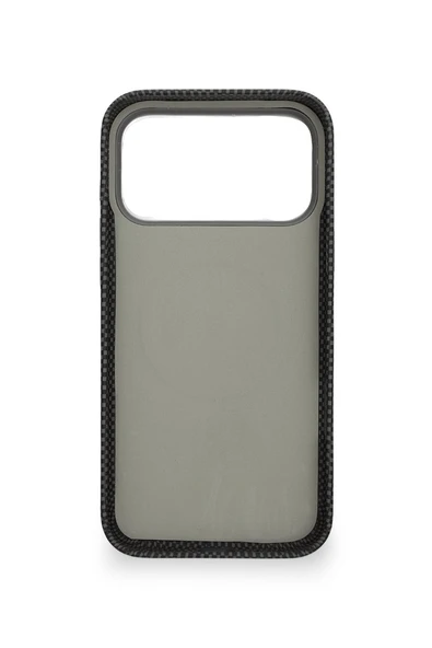 Carbon Weave Magsafe iPhone 17 Pro Max Titanyum Gri - Resim 3