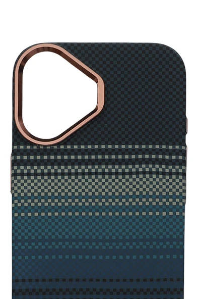 Pixel Weave Case iPhone 17 Derin Mavi Akım ürün görseli 1