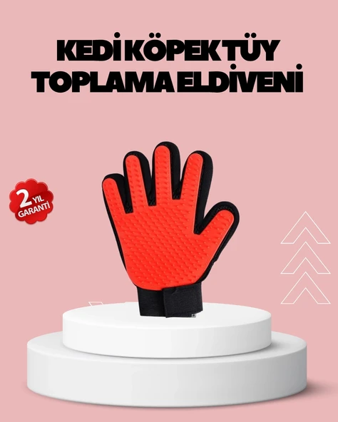 Mey İthalat® Evcil Hayvanlar İçin Tüy Dökülme Önleyici Eldiven – Masaj ve Temizlik İçin Yumuşak Silikon Uçlu ürün görseli 1
