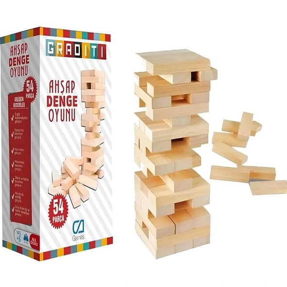 Mey İthalat® Ahşap Denge Oyunu Küçük Boy ürün görseli 1