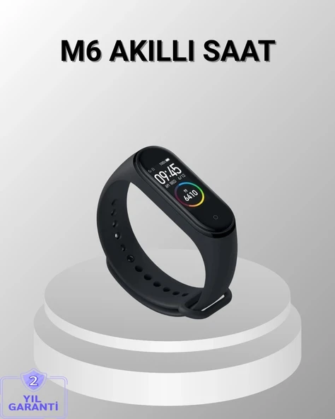 Mey İthalat® Akıllı Bileklik – Adım Sayar, Kalp Atış Ölçer, Uyku Takipli ve Suya Dayanıklı ürün görseli 1