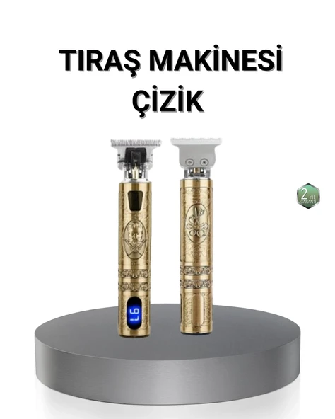 Mey İthalat® Kablosuz Şarjlı Profesyonel Tıraş Makinesi – 1800 mAh Lityum Pil ürün görseli 1