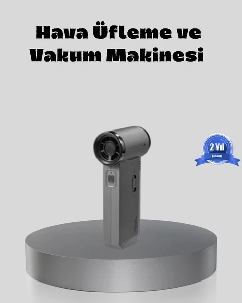 Mey İthalat® Şarjlı 130000 RPM Hava Üflemeli ve Vakumlu Araç Ev Temizlik Makinesi ürün görseli 1