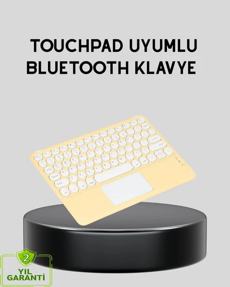 Mey İthalat® Bluetooth Kablosuz Klavye – İnce Slim Model, Tablet ve Akıllı TV Uyumlu, Sessiz Tuşlu Taşınabilir Klavye ürün görseli 1