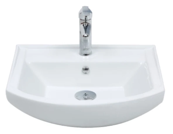Mega Olivin 65 Cm Hilton Dolap Uyumlu Etejerli Lavabo ürün görseli 1