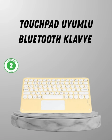 Mey İthalat® Bluetooth Klavye – Kablosuz, Sessiz Tuşlu, Android iOS Windows Uyumlu, Kompakt Taşınabilir Tasarım ürün görseli 1