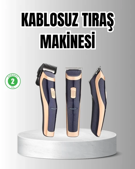 Mey İthalat® Unisex Şarjlı Saç ve Sakal Tıraş Makinesi – Ayarlanabilir Tarak Başlıkları, Sessiz Motor ürün görseli 1