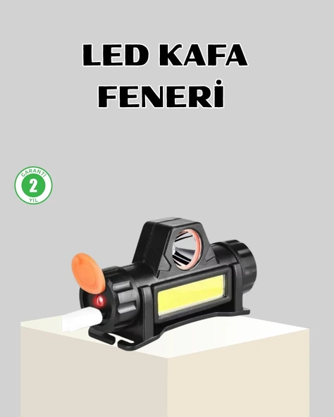 Mey İthalat® Kamp ve Doğa İçin Şarjlı LED Baş Feneri – Mıknatıslı, Su Geçirmez ürün görseli 1