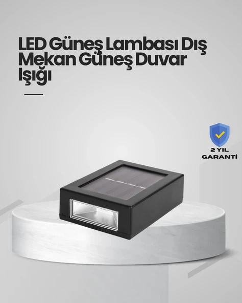 Mey İthalat® Güneş Enerjili LED Duvar Aydınlatması ürün görseli 1