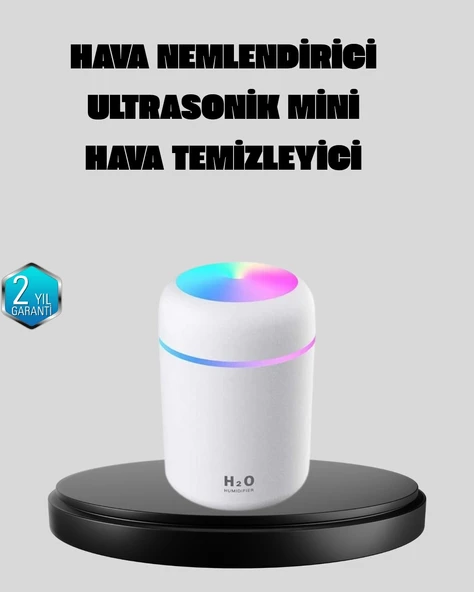 Mey İthalat® Taşınabilir USB Mini Nemlendirici – LED Aydınlatmalı, Çift Püskürtme Modu ürün görseli 1