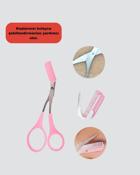 Mey İthalat® Taraklı Kaş Makası - Resim 4