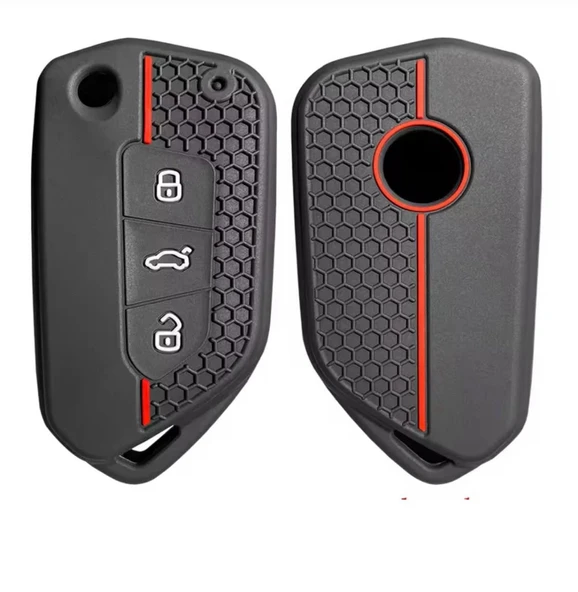 VOLKSWAGEN SEAT SKODA UNİVERSAL SİLİKON ANAHTAR KILIFI 2.RESİME BAKINIZ LÜTFEN ürün görseli 1