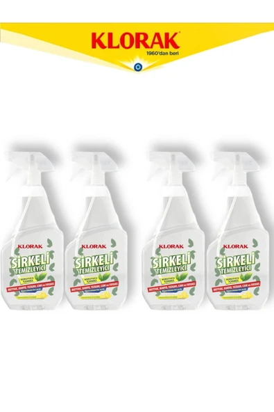 Klorak SİRKELİ TEMİZLEYİCİ 750 ML. 4 ADET ürün görseli 1
