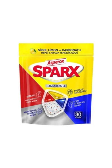 ASPEROX Sparx Bulaşık Makinesi Tableti 30'lu ürün görseli 1