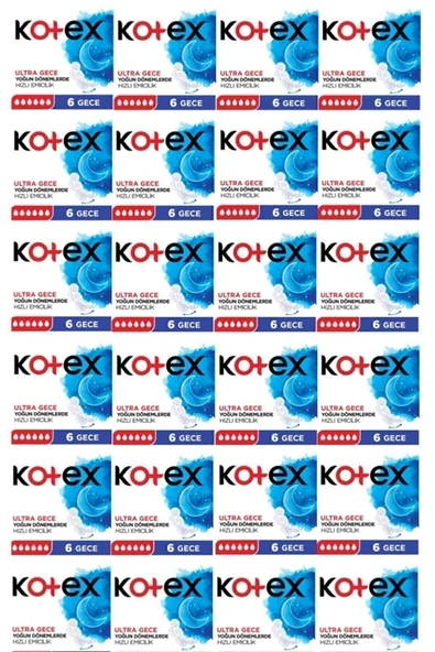 Kotex Tekli Gece Hijyenik Ped 24*6=144 Adet ürün görseli 1