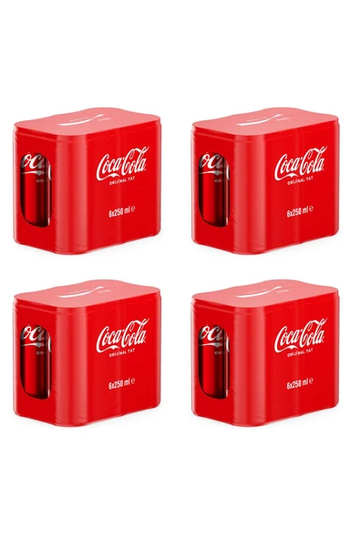 Coca-Cola Coca Cola Kola Orijinal Tat 250 Ml X 24 Adet ürün görseli 1