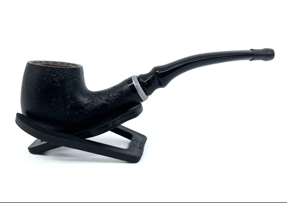Dapper Bent Apple Briar (Gül Kökü) 9 mm Filtreli El Yapımı Pipo - 3075 ürün görseli 1