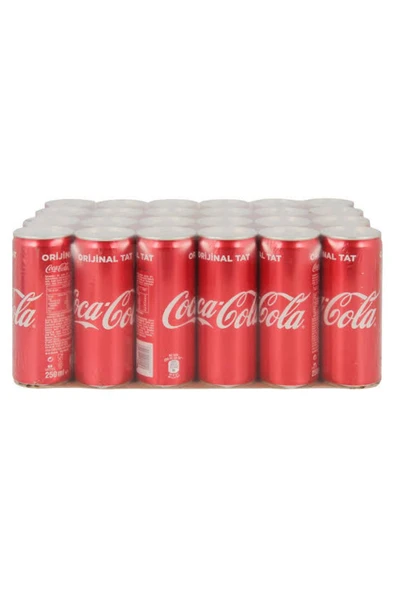 Coca-Cola Coca Cola 250ml Teneke Kutu 24lü ürün görseli 1