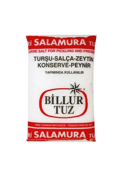 Billur BİLLUR TUZ SALAMURA 3 KG X 5 ADET ürün görseli 1