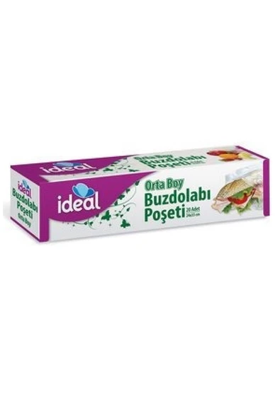 İdeal 4 Adet Buzdolabı Poşeti Orta Boy 24x33 ürün görseli 1